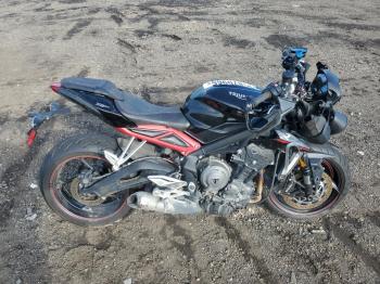  Salvage Triumph Motorcycle Street