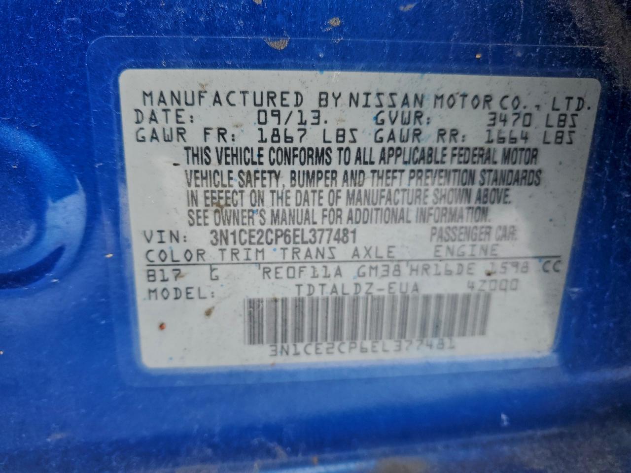 Nissan Versa S Image 8