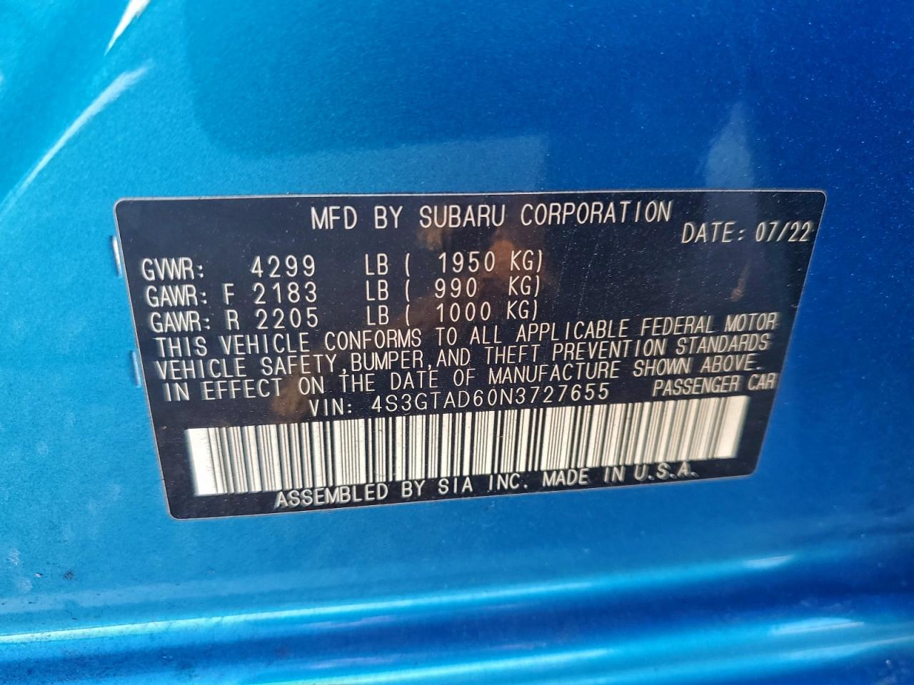 Subaru Impreza Premium Image 12