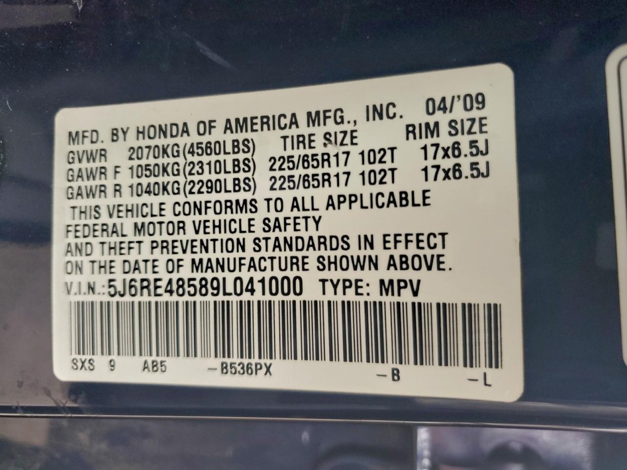 Honda Crv Ex Image 9