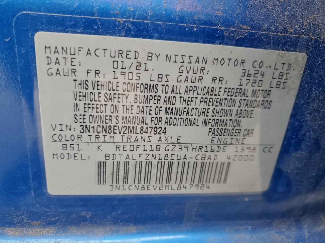 Nissan Versa Sv Image 13